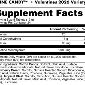 Alternative view of Bucked Up Creatine Candy