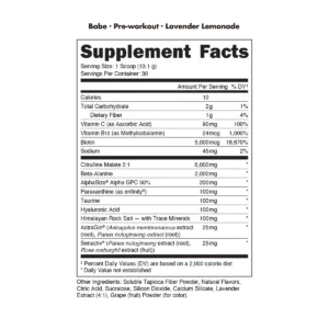 Alternative view of Babe Pre-Workout