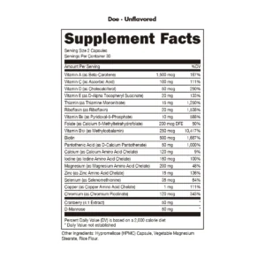 Alternative view of Doe - Full Spectrum Vitamin Formula